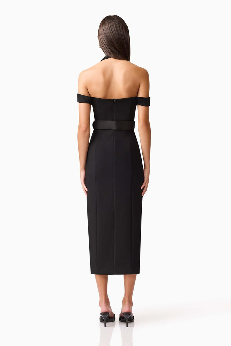 Ruby Midi Dress | Black | ELLIATT
