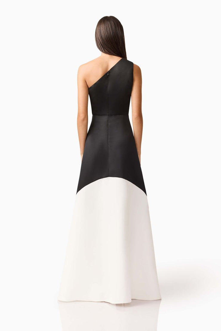 Sorrel Gown | Black/White | ELLIATT