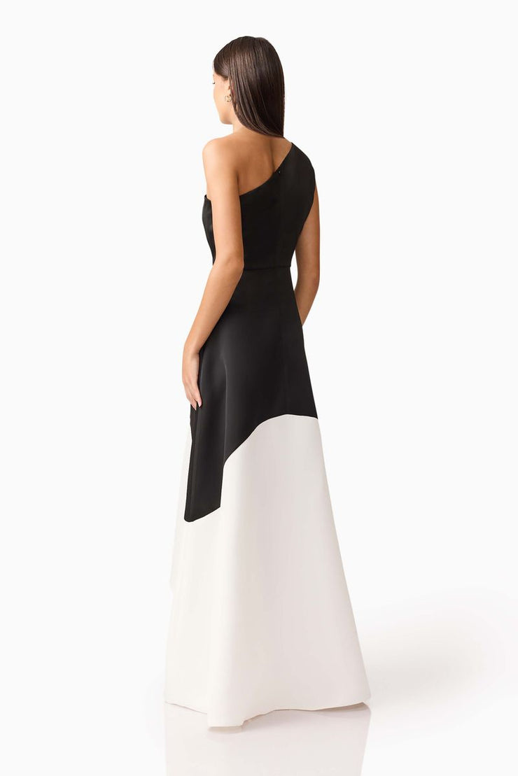 Sorrel Gown | Black/White | ELLIATT