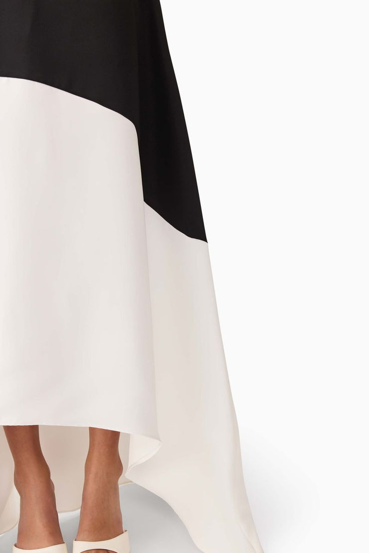 Sorrel Gown | Black/White | ELLIATT