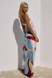 Amoree Strapless Maxi Dress | Amoree Red | Seven Wonders