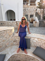 CINDY RING MAXI DRESS| MIDNIGHT MESH | BONDl-EYE SWIM