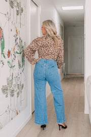 FARRAH WRAP TOP | Chocolate Leopard| MSH. LIFESTYLE RESORT
