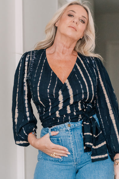FARRAH WRAP TOP | Tie Dye| MSH. LIFESTYLE RESORT