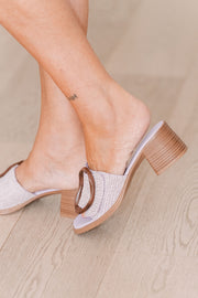 Octavia Mules | Lilac Raffia