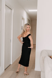 Ruby Midi Dress | Black | ELLIATT