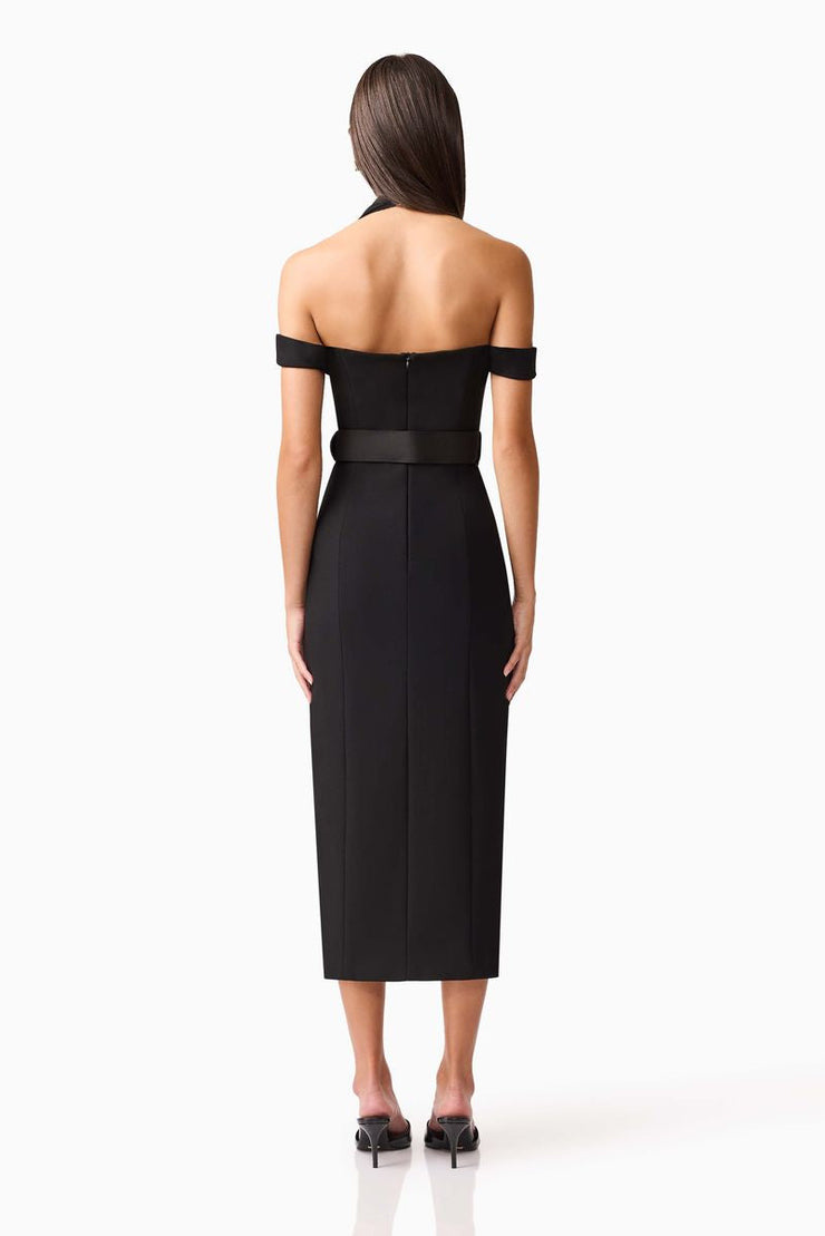 Ruby Midi Dress | Black | ELLIATT