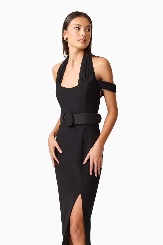 Ruby Midi Dress | Black | ELLIATT