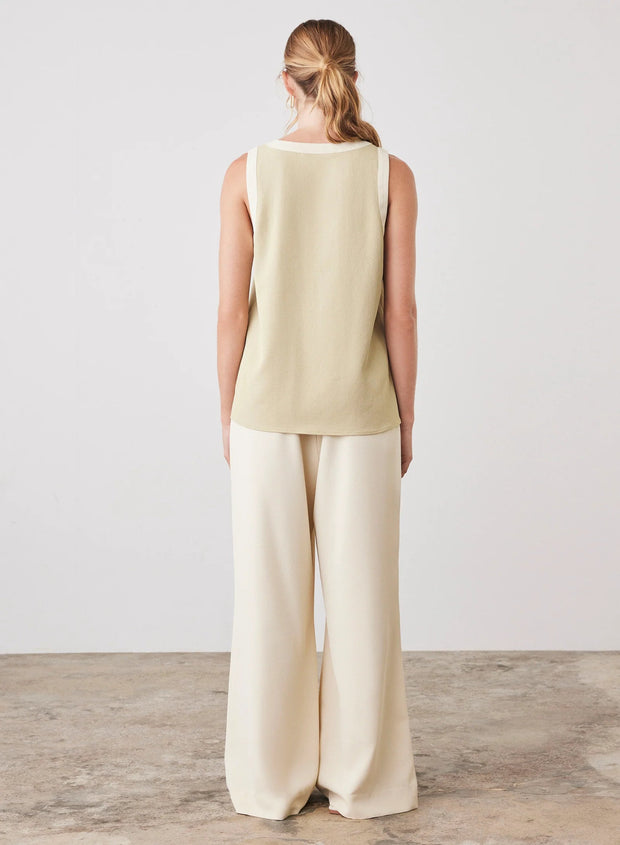 VOYAGE TOP | CELERY/CREAM | ESMAEE