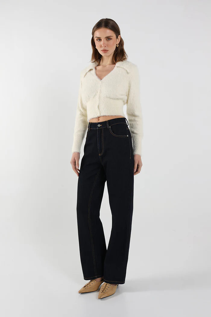 Knit Cardigan | Cream | Madison’s