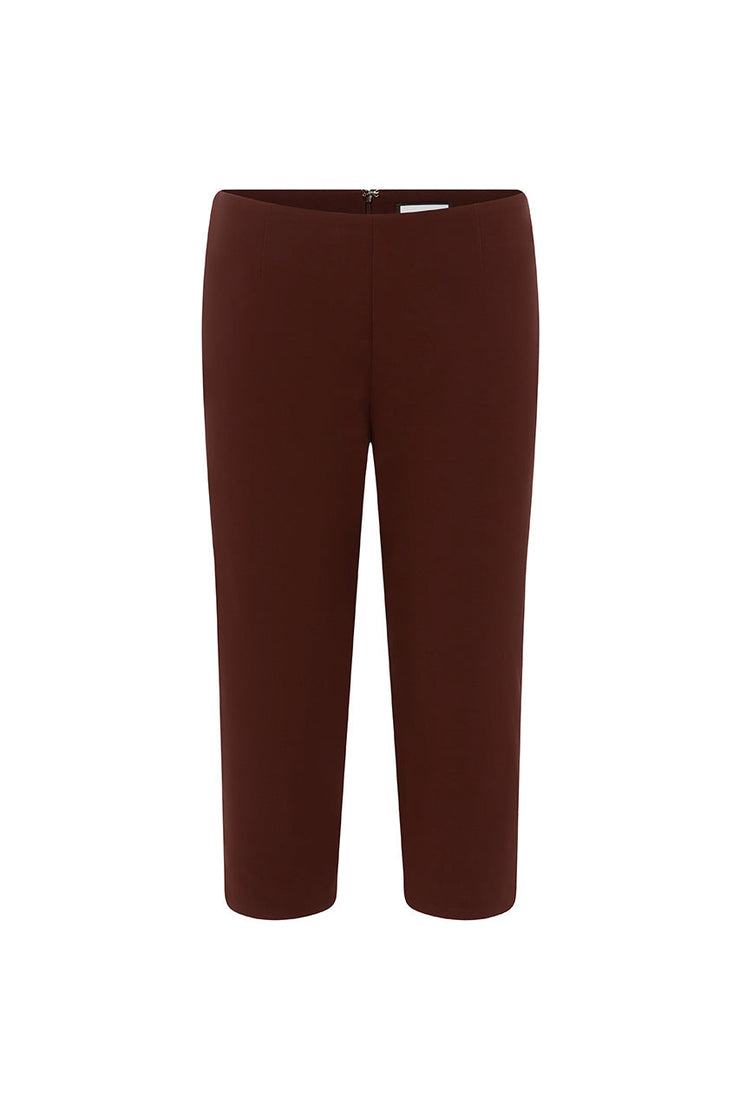GISELE CAPRI PANTS | BITTER CHOCOLATE | RUNAWAY THE LABEL