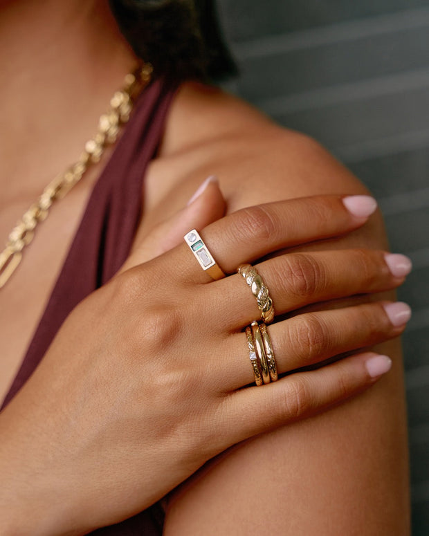 EMPEROR GOLD STACKING RING | ARMS OF EVE