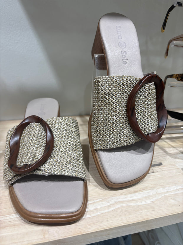 Octavia Mules | Darkstone Raffia