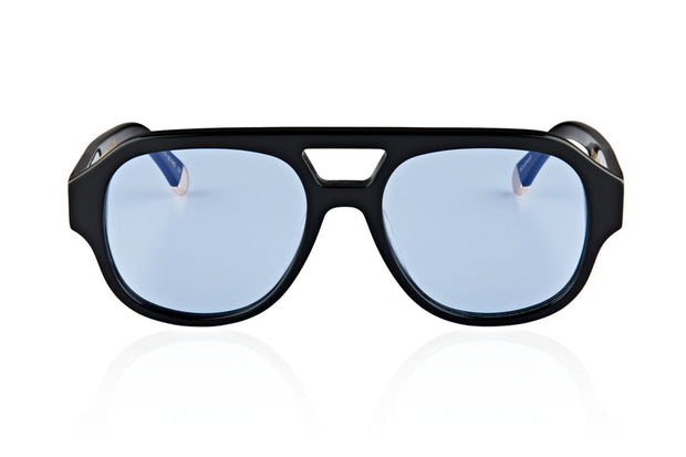 LE STYLE | GLOSS BLACK - BLUE LENS | OSCAR X FRANK