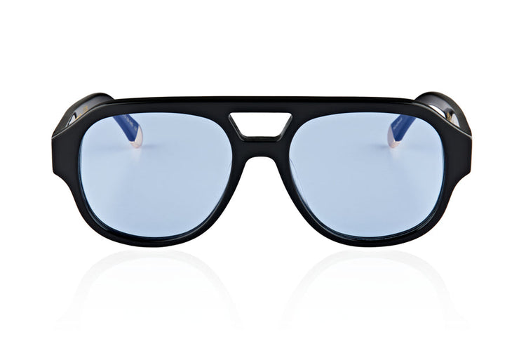 LE STYLE | GLOSS BLACK - BLUE LENS | OSCAR X FRANK