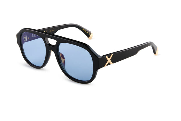 LE STYLE | GLOSS BLACK - BLUE LENS | OSCAR X FRANK