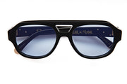 LE STYLE | GLOSS BLACK - BLUE LENS | OSCAR X FRANK