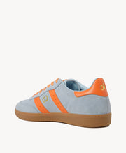 Giselle Suede Sneakers| Pale Blue/Orange Suede | GOODSOLE