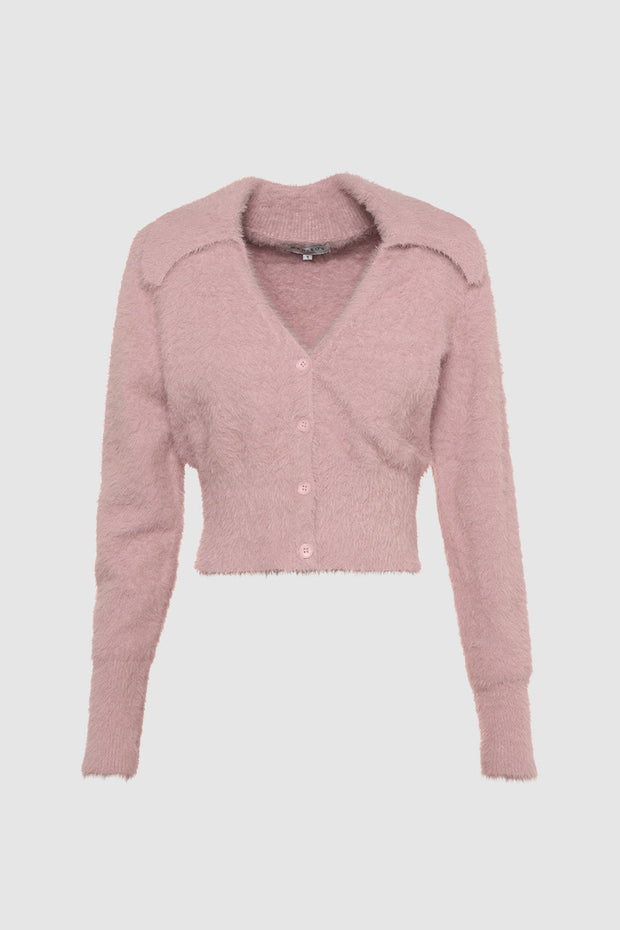 Lucy Knit Cardigan | Dusty Pink | Madison’s