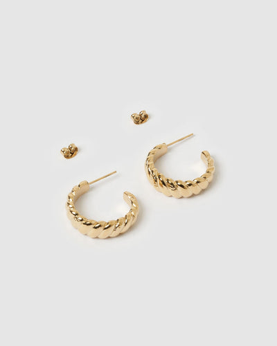 TILLY GOLD HOOP EARRINGS | ARMS OF EVE
