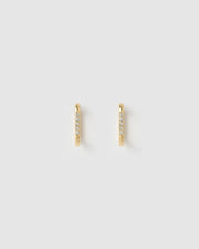 DIANA GOLD HUGGIE EARRINGS | ARMS OF EVE