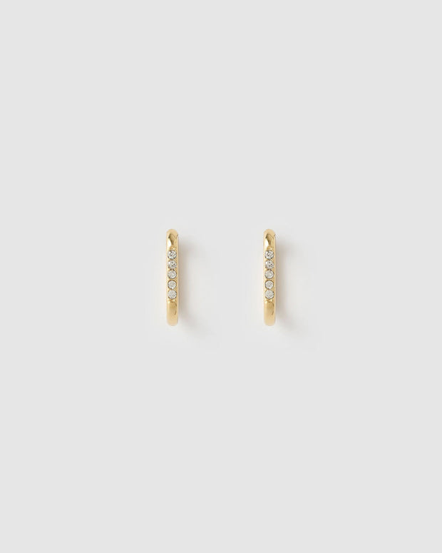 DIANA GOLD HUGGIE EARRINGS | ARMS OF EVE