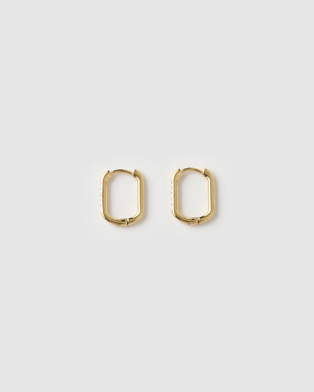 DIANA GOLD HUGGIE EARRINGS | ARMS OF EVE