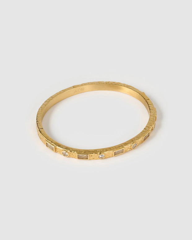 MELROSE GOLD CUFF BRACELET | STONE | ARMS OF EVE