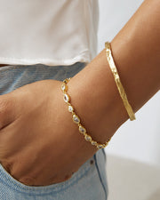 ISADORA GOLD BRACELET | STONE | ARMS OF EVE