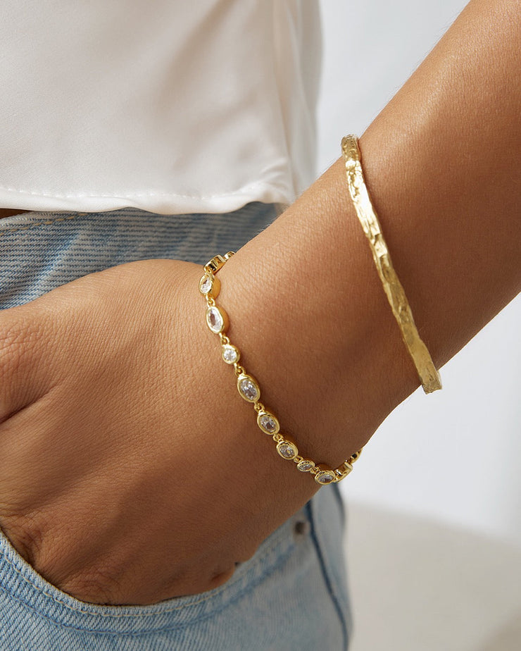 ISADORA GOLD BRACELET | STONE | ARMS OF EVE