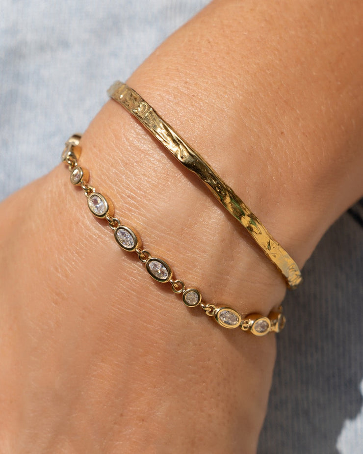 ISADORA GOLD BRACELET | STONE | ARMS OF EVE