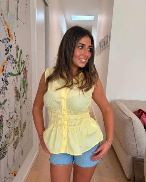 Polo Top | Lemon
