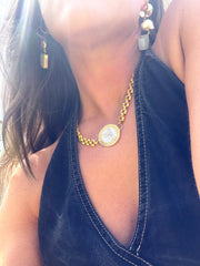 La Minerva Coin Necklace | Casa Capri
