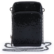 ELTON MESH CROSS BODY BAG | BLACK| OLGA BERG