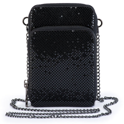 ELTON MESH CROSS BODY BAG | BLACK| OLGA BERG