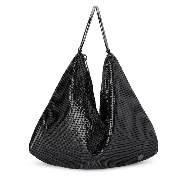 SHAR MESH CONVERTIBLE BAG |BLACK | OLGA BERG
