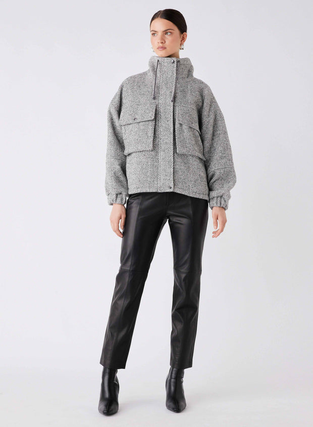 WEEKENDER JACKET | ASH CHEVRON | ESMAEE