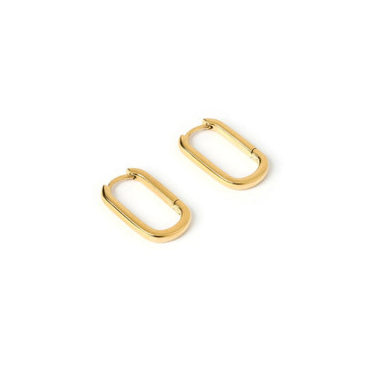 Link-Up Gold Hoop Huggies | Medium | Arms Of Eve