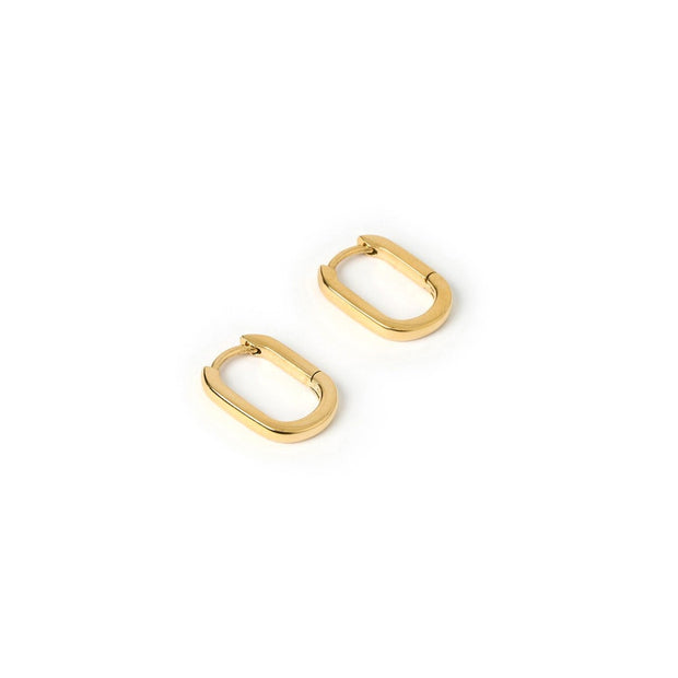 Link-Up Gold Hoop Huggies | Small | Arms Of Eve