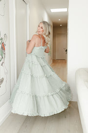 Seersucker Strap Dress | Green Checks | byTiMo