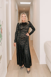 Kira Stretch Lace Maxi | Black | Curaae