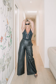 DETROIT LEATHER PANTS | BLACK | DEA