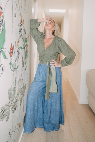 FARRAH WRAP TOP | OLIVE | MS.H LIFESTYLE RESORT