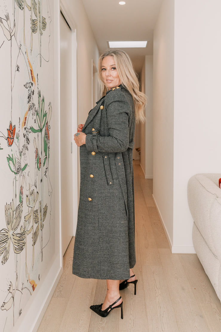 Agent Coat | Grey & Black| DEA The Label