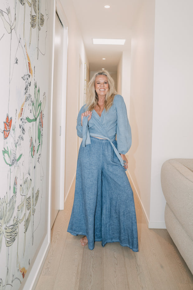 FARRAH WRAP TOP | WEDGEWOOD | MS.H LIFESTYLE RESORT