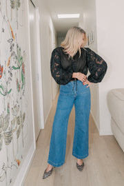 LOTUS BLOUSE | BLACK | ESMAEE