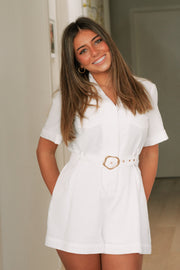 Layla Playsuit | White