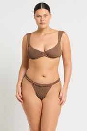GEORGIA BALCONETTE| COCOA BUTTER | BONDl-EYE SWIM