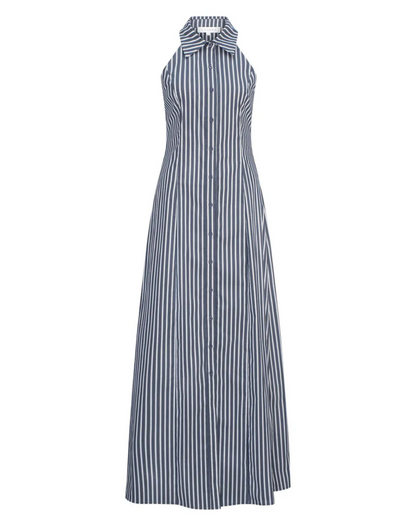 CHELSEA DRESS NAVY STRIPE | CURAAE