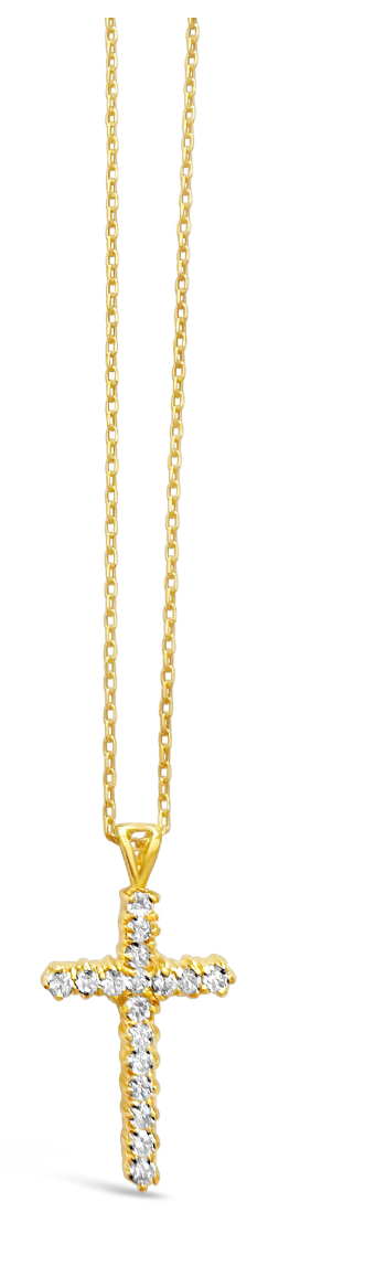 Crystal Faith Necklace - 18K Gold Plated | SUE SENSI